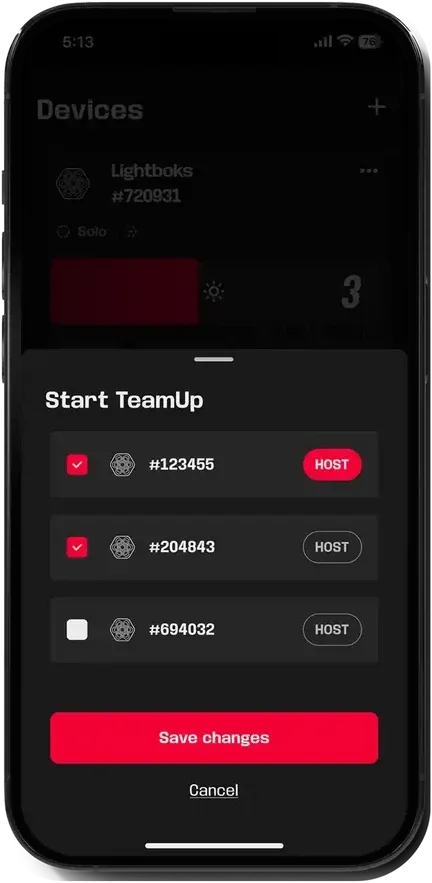 Lightboks — TeamUp